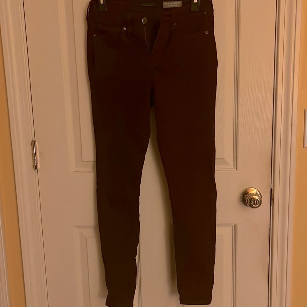 High Waisted Maroon Jeggings